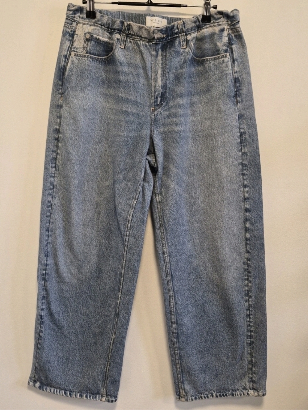 Rag & Bone Miramar Cotton Terry Sweatpant Jeans Scarlet Women's Size Large - Picture 6 of 16